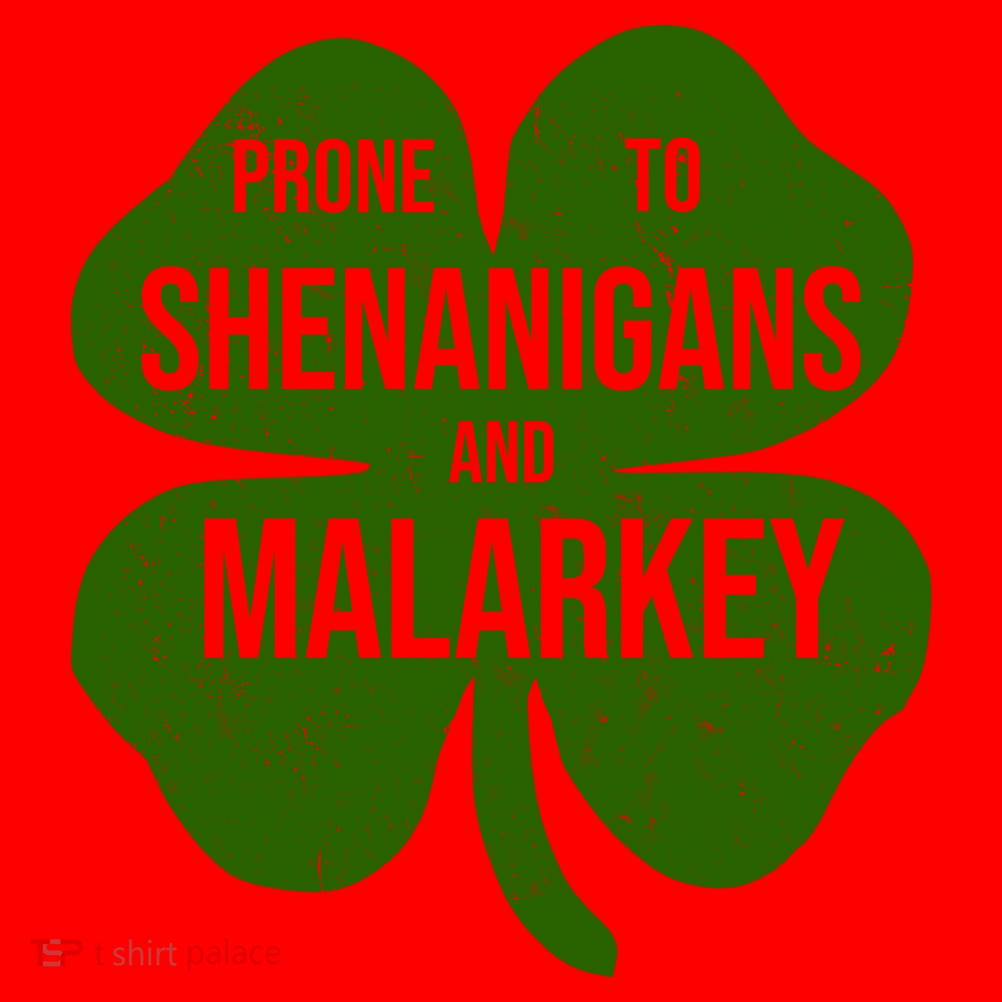 Shenanigans And Malarkey Funny St Patrick's Day Santa Hat
