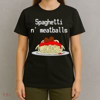Spaghetti And Meatballs Spaghetti And Meatballs Cool Gift T-Shirt thumb 4