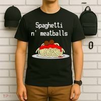 Spaghetti And Meatballs Spaghetti And Meatballs Cool Gift T-Shirt thumb 6