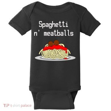 Spaghetti And Meatballs Spaghetti And Meatballs Cool Gift Baby Bodysuit