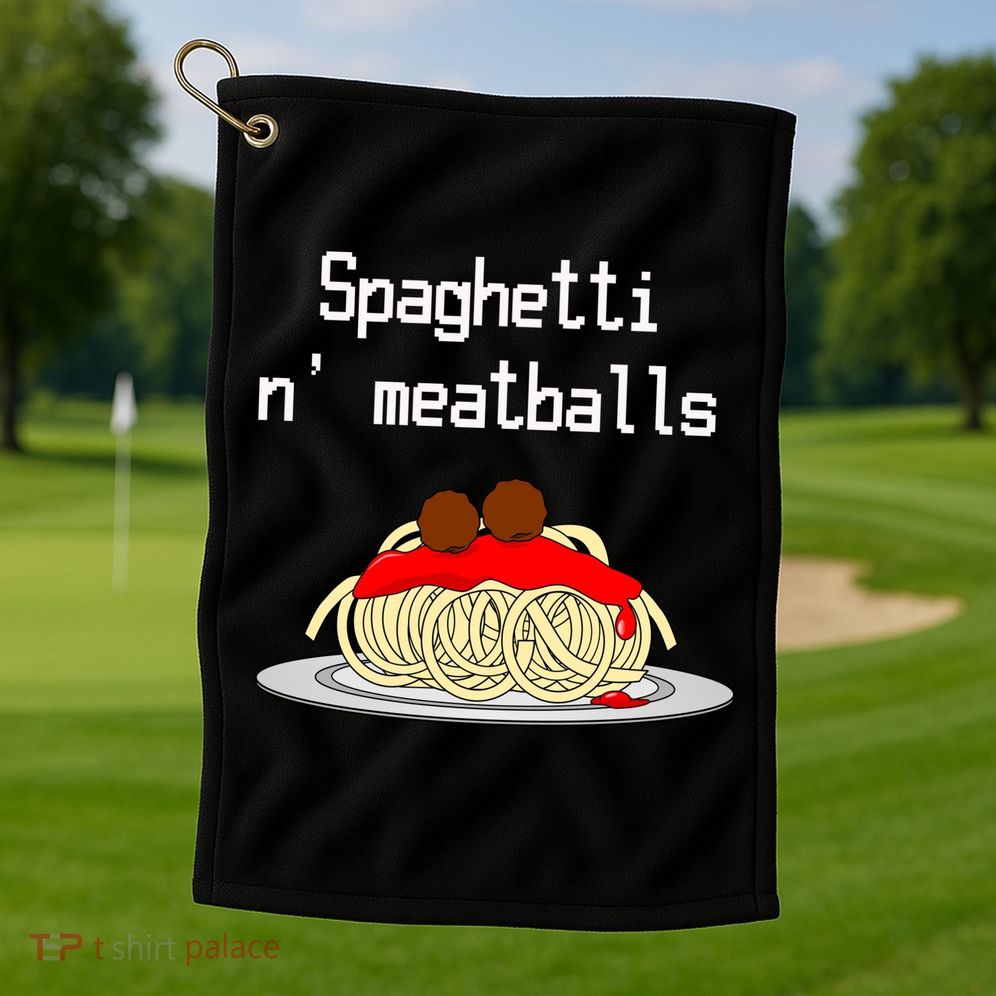 Spaghetti And Meatballs Spaghetti And Meatballs Cool Gift Golf Towel
