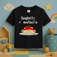 Spaghetti And Meatballs Spaghetti And Meatballs Cool Gift Toddler T-Shirt thumb 3