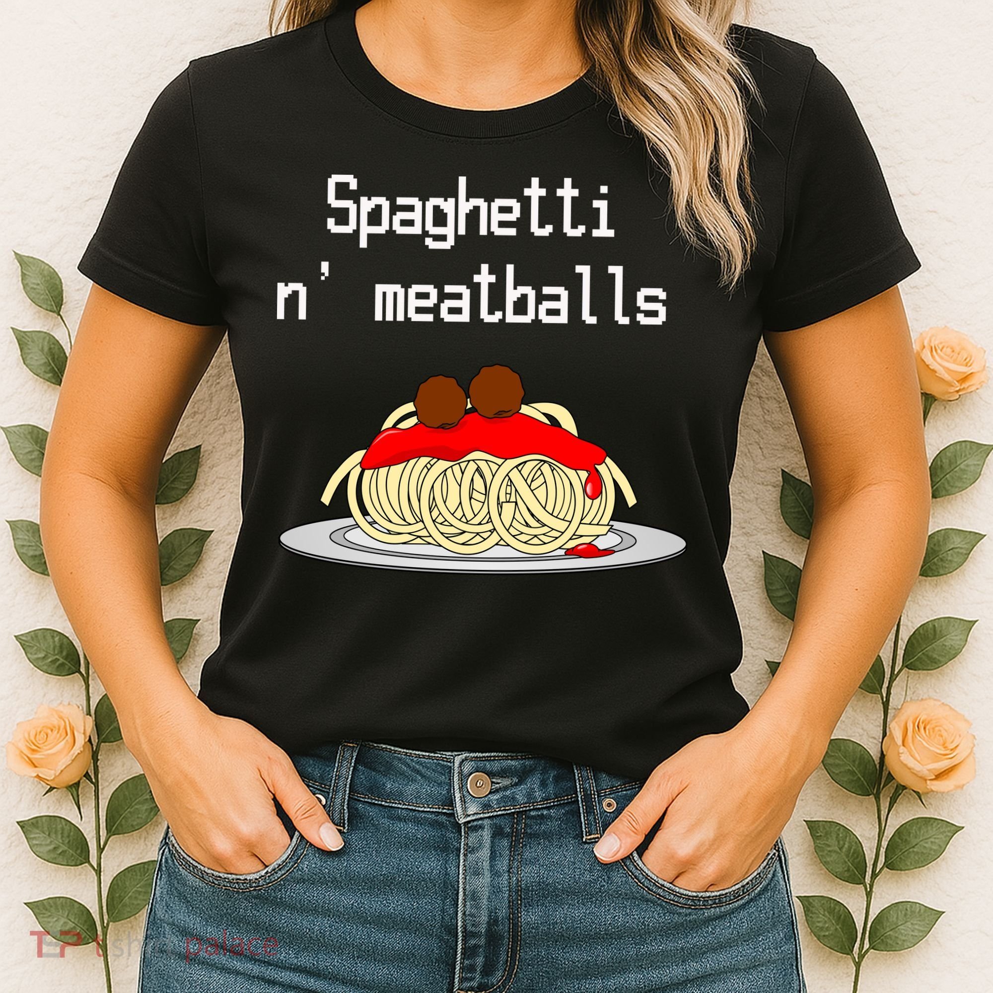 Spaghetti And Meatballs Spaghetti And Meatballs Cool Gift Women's T-Shirt