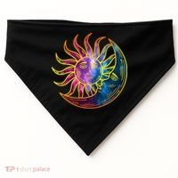 Sun And Moon Mystical Classic USA-Made Doggie Bandana thumb 0