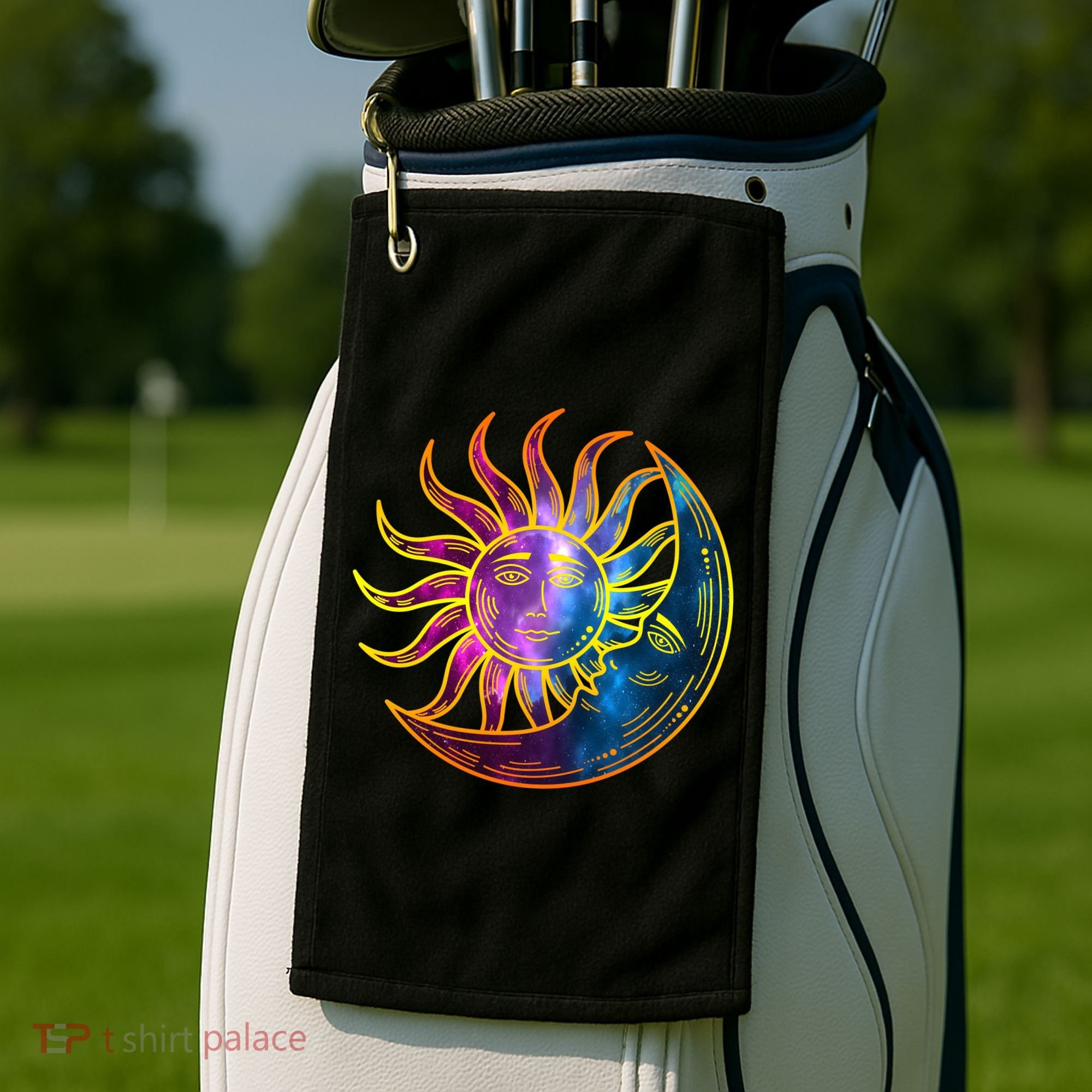 Sun And Moon Mystical Classic Golf Towel