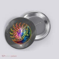 Sun And Moon Mystical Classic Button thumb 0