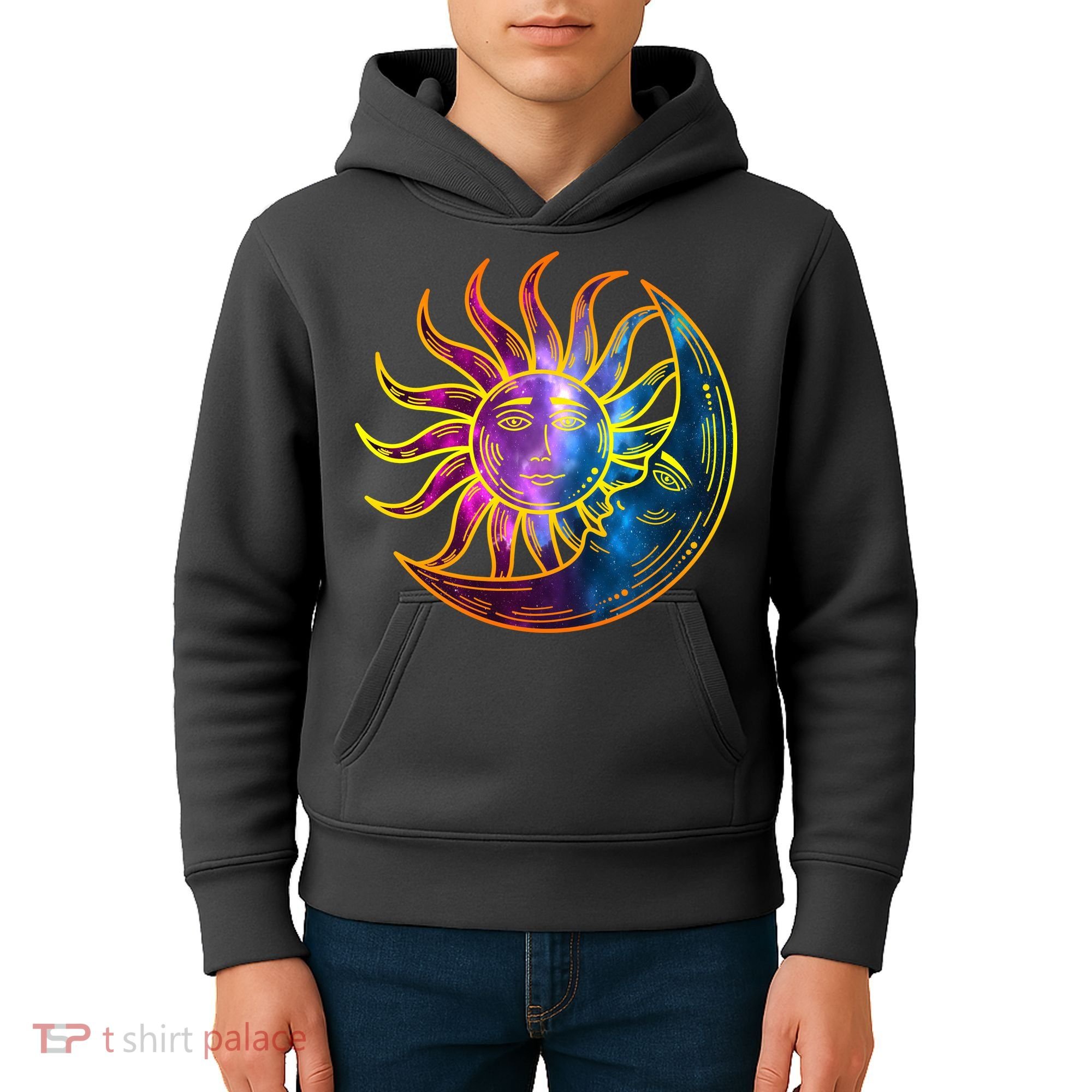 Sun And Moon Mystical Classic Kids Hoodie