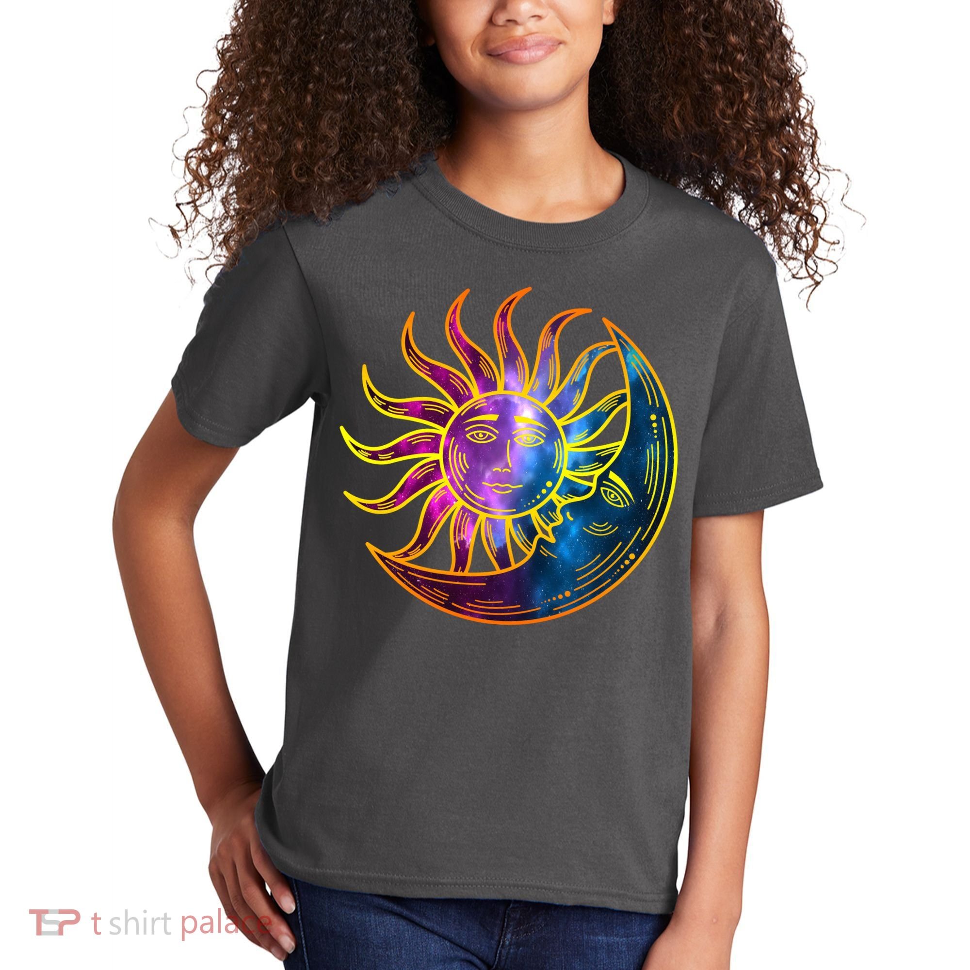 Sun And Moon Mystical Classic Kids T-Shirt