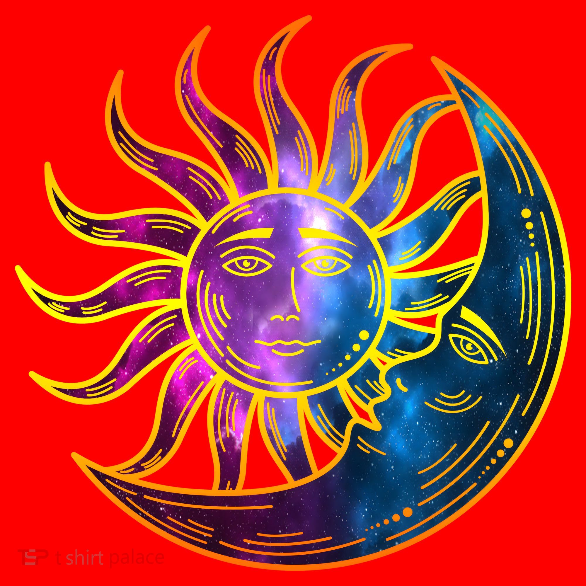 Sun And Moon Mystical Classic Santa Hat