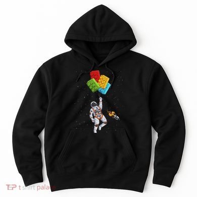 Space Astronaut Master Builder Funny Building Blocks Bricks Hoodie