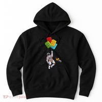 Space Astronaut Master Builder Funny Building Blocks Bricks Hoodie thumb 0