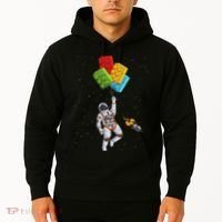 Space Astronaut Master Builder Funny Building Blocks Bricks Hoodie thumb 2