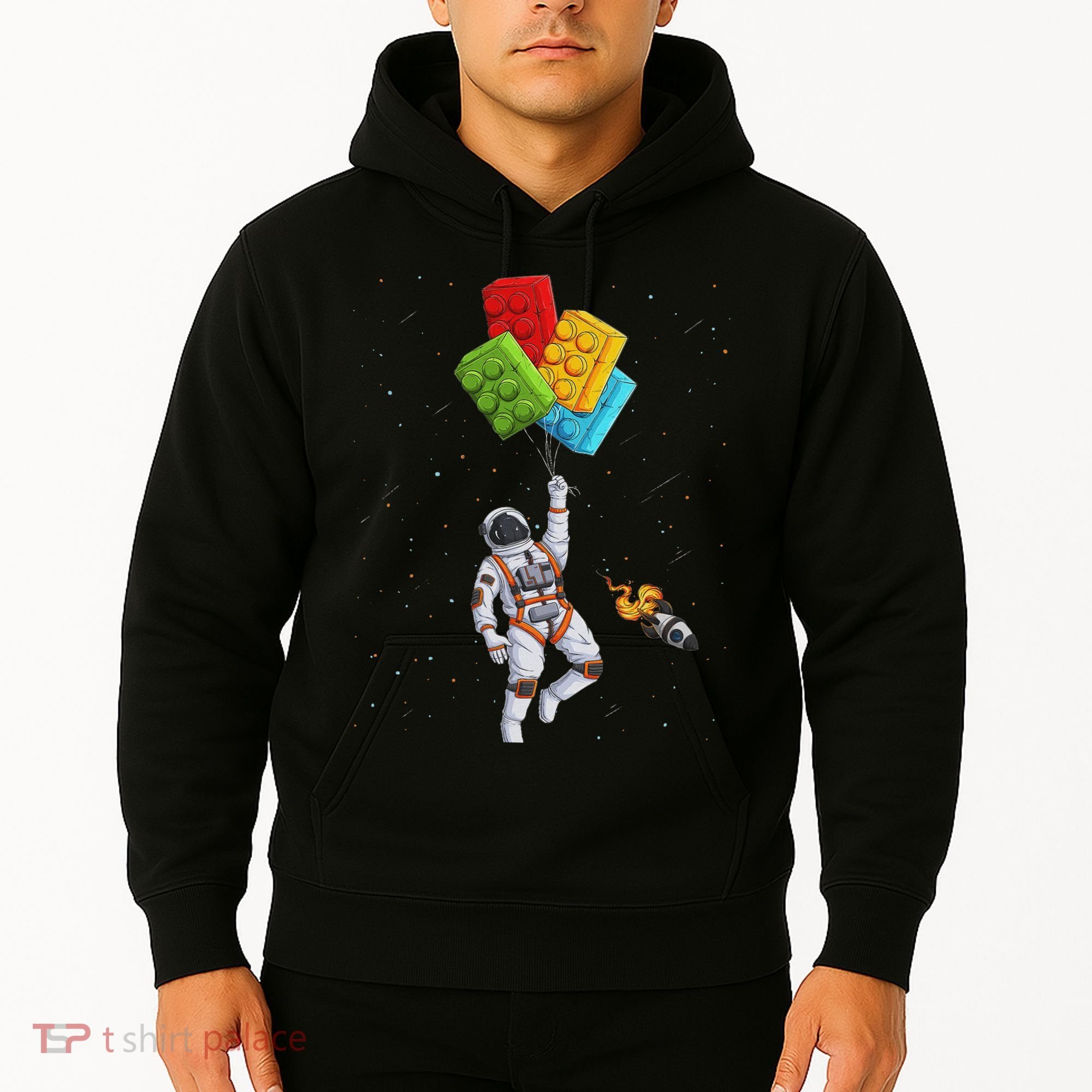 Space Astronaut Master Builder Funny Building Blocks Bricks Hoodie
