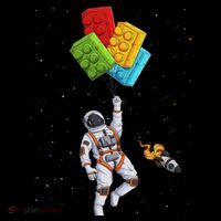 Space Astronaut Master Builder Funny Building Blocks Bricks Long Sleeve Shirt thumb 2