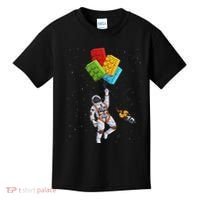 Space Astronaut Master Builder Funny Building Blocks Bricks Kids T-Shirt thumb 0