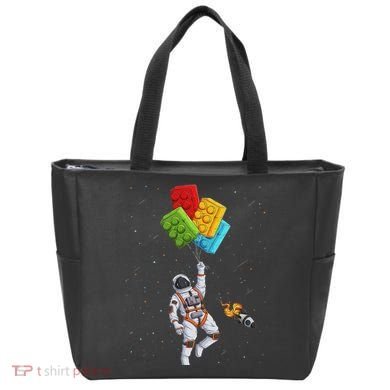 Space Astronaut Master Builder Funny Building Blocks Bricks Tote Bag