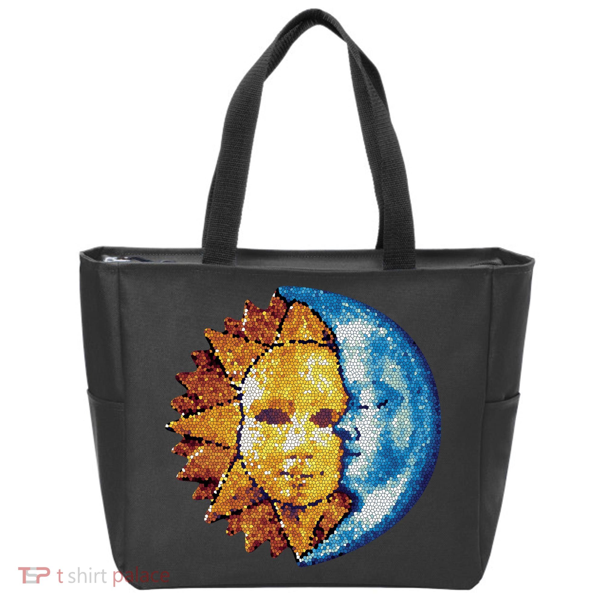 Sun And Moon Mosaic Astrology Tote Bag