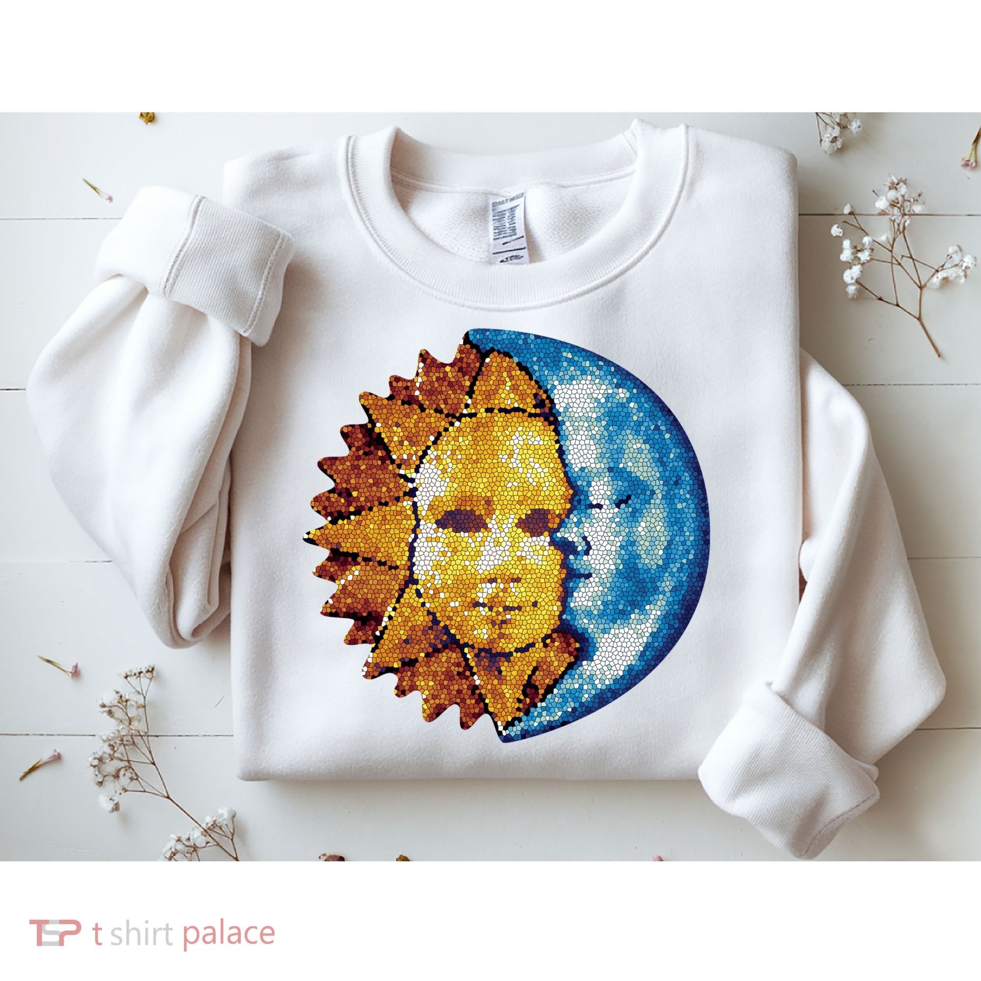 Sun And Moon Mosaic Astrology Sweatshirt