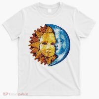 Sun And Moon Mosaic Astrology T-Shirt thumb 0