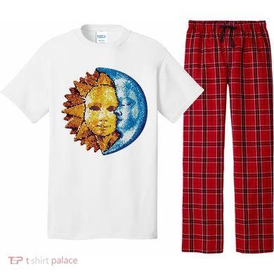 Sun And Moon Mosaic Astrology Pajama Set