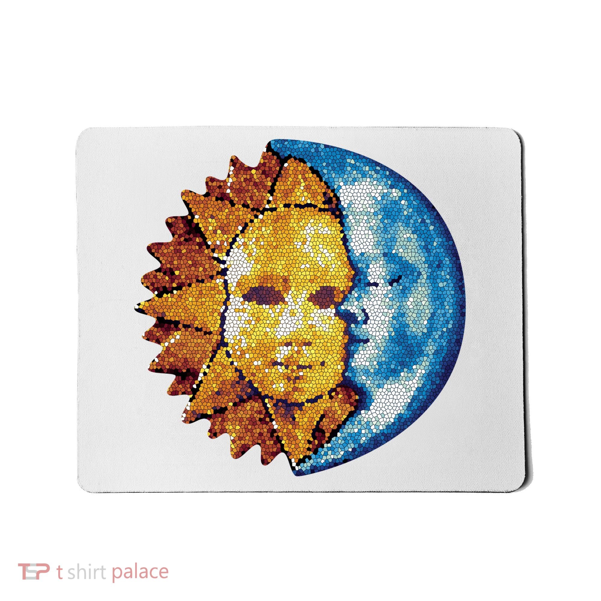 Sun And Moon Mosaic Astrology Mousepad