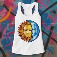 Sun And Moon Mosaic Astrology Women's Tank Top thumb 3