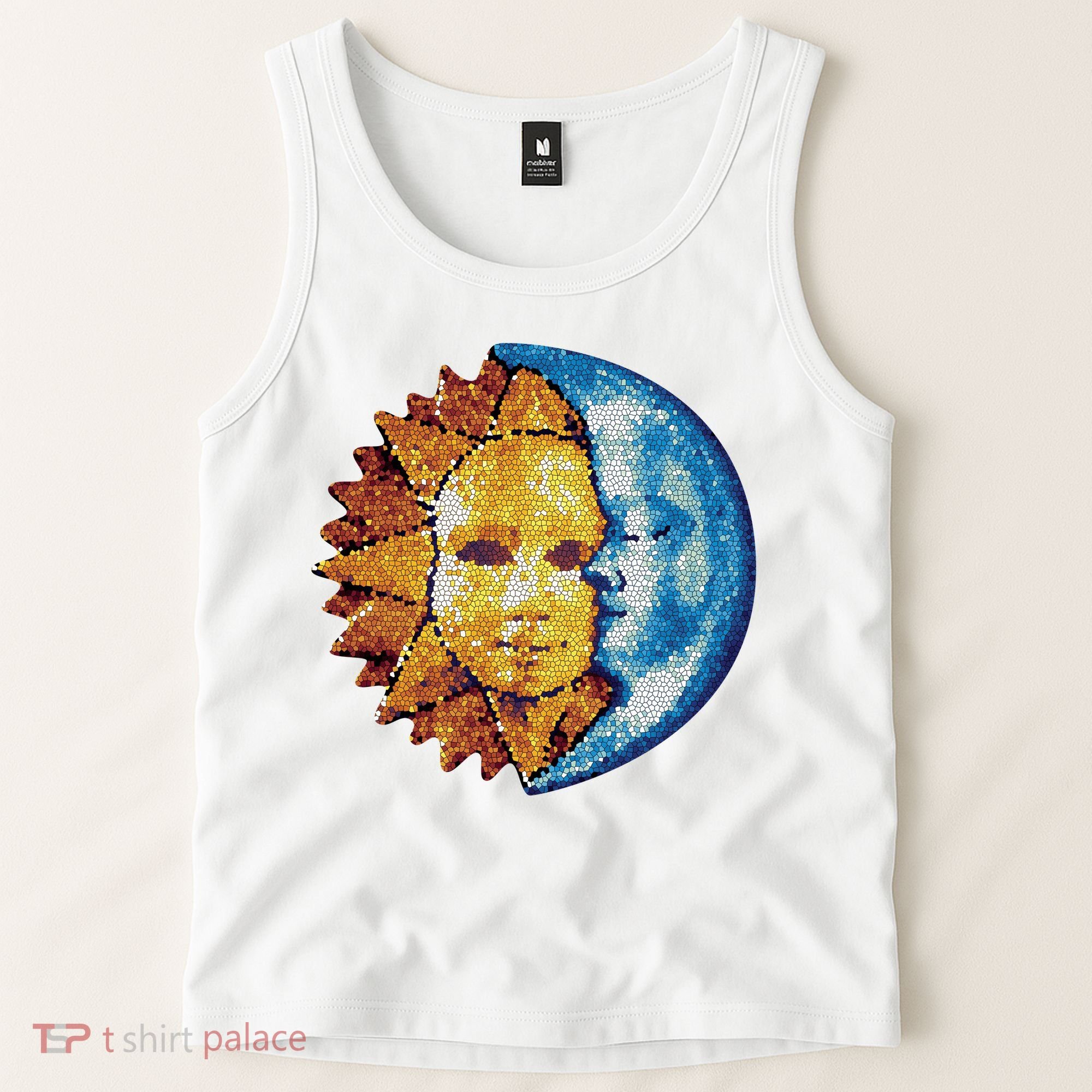 Sun And Moon Mosaic Astrology Tank Top