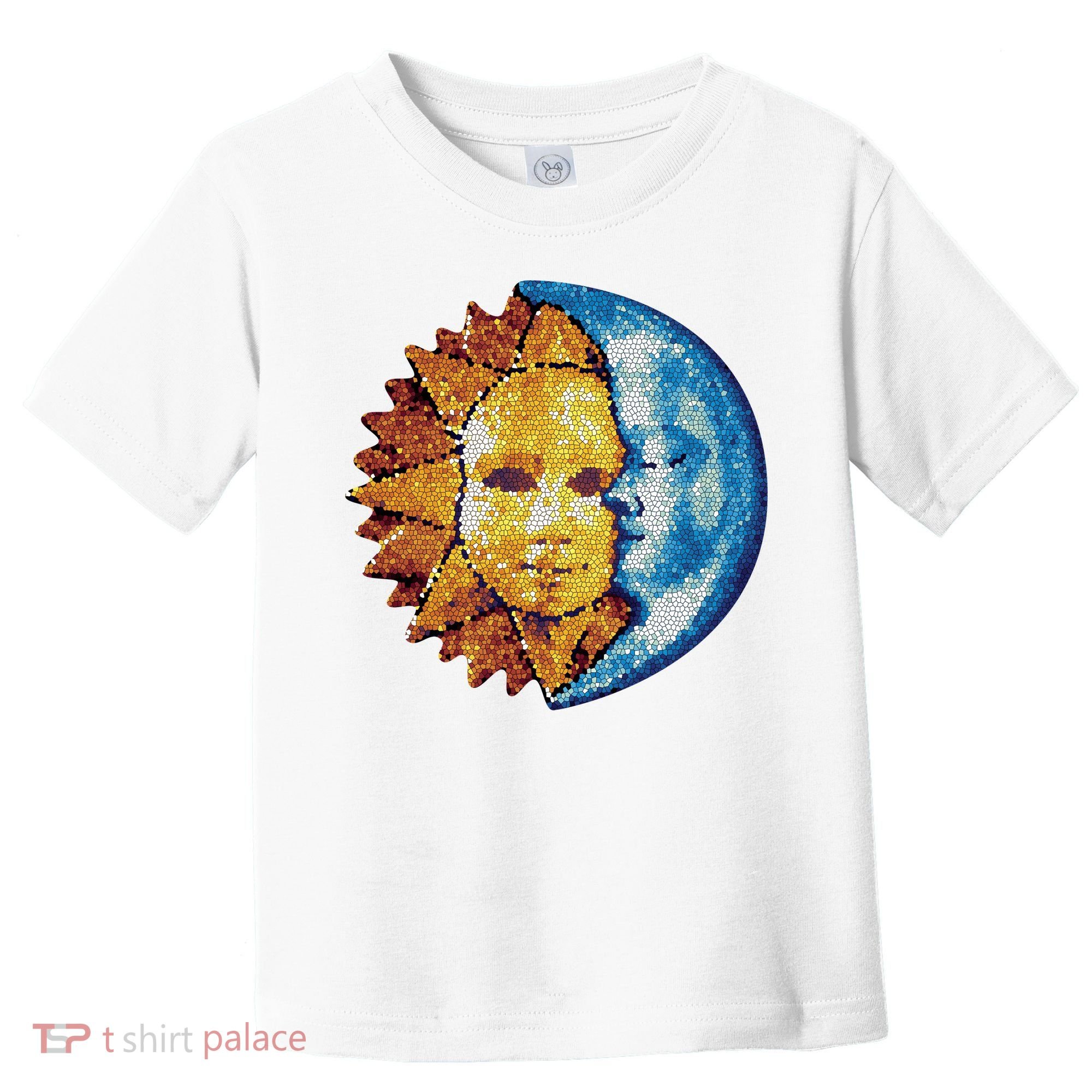 Sun And Moon Mosaic Astrology Toddler T-Shirt