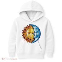 Sun And Moon Mosaic Astrology Kids Hoodie thumb 0