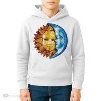 Sun And Moon Mosaic Astrology Kids Hoodie thumb 4