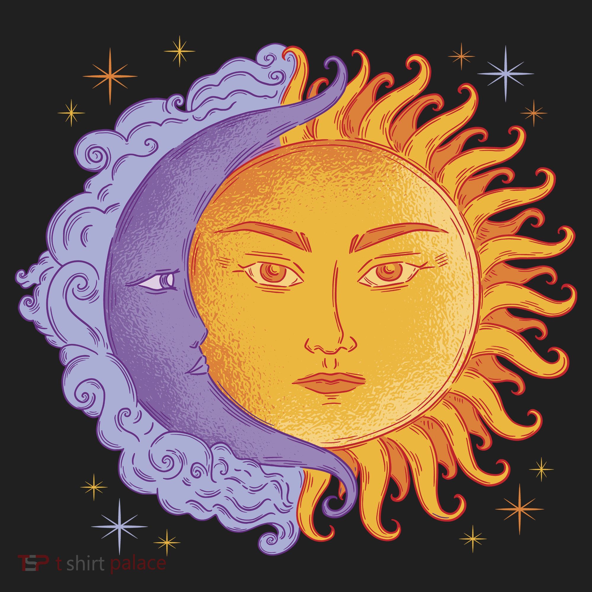 Sun And Moon Sky Women's Sweatshirt