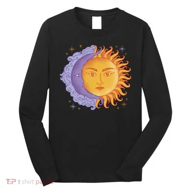 Sun And Moon Sky Long Sleeve Shirt