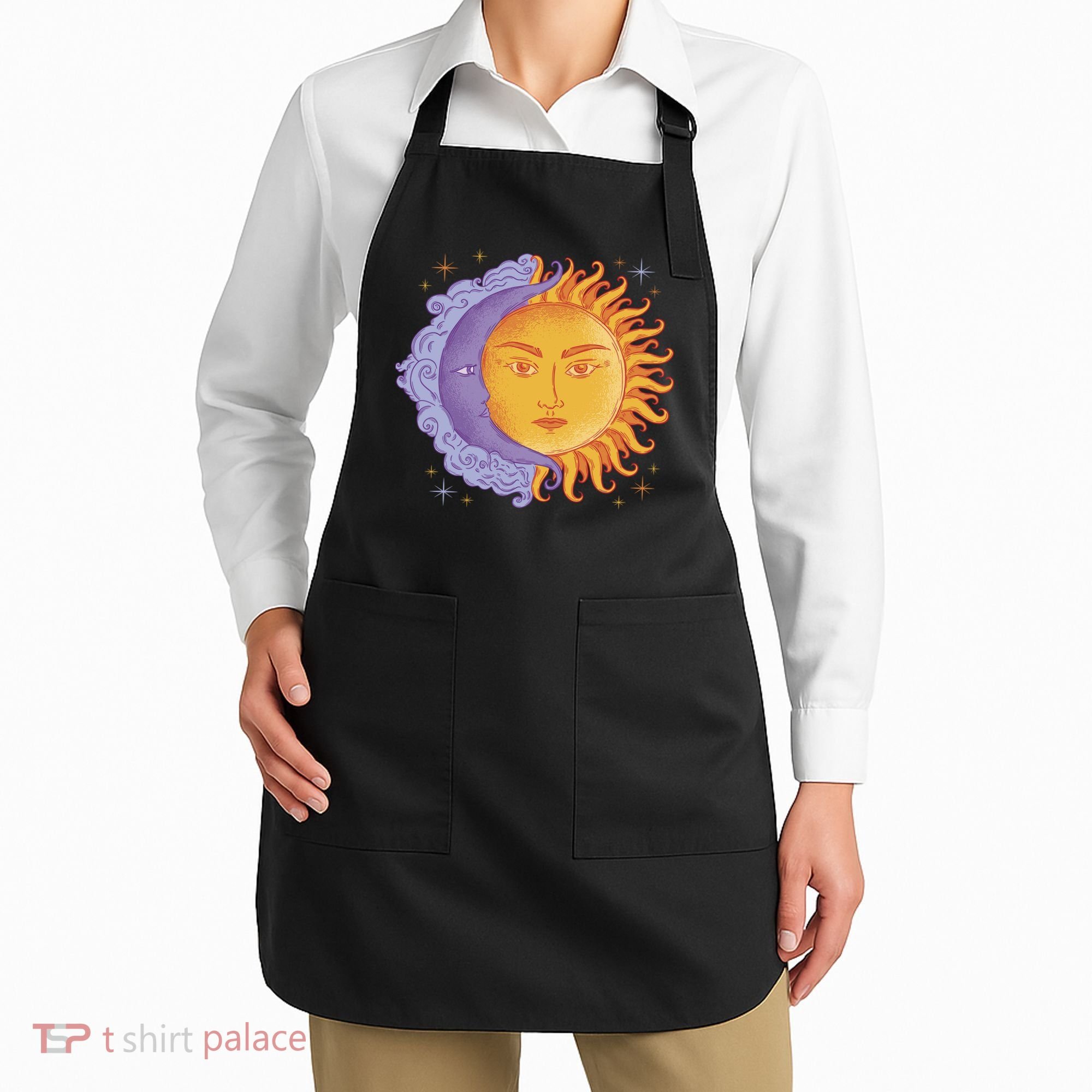 Sun And Moon Sky Apron
