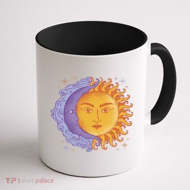 Sun And Moon Sky Coffee Mug back