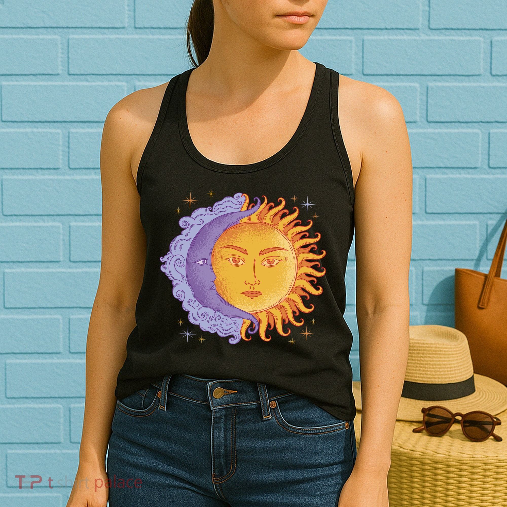 Sun And Moon Sky Women's Tank Top