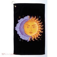 Sun And Moon Sky Golf Towel thumb 0