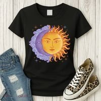 Sun And Moon Sky Women's T-Shirt thumb 3