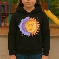 Sun And Moon Sky Kids Hoodie thumb 3