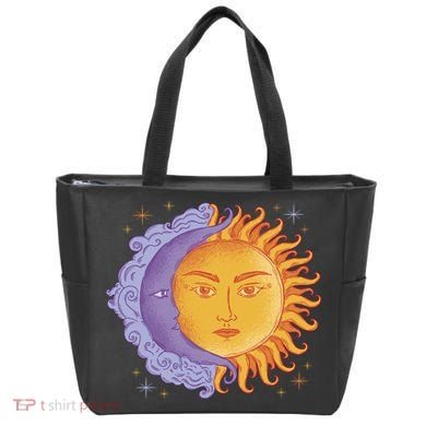 Sun And Moon Sky Tote Bag