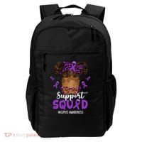 Supportsquad Afro Messy Bun Leopard Lupus Awareness Meaningful Gift Backpack thumb 0