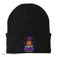 Supportsquad Afro Messy Bun Leopard Lupus Awareness Meaningful Gift Beanie thumb 0