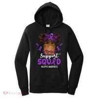 Supportsquad Afro Messy Bun Leopard Lupus Awareness Meaningful Gift Women's Hoodie thumb 0