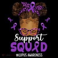 Supportsquad Afro Messy Bun Leopard Lupus Awareness Meaningful Gift Women's Hoodie thumb 2