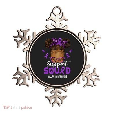 Supportsquad Afro Messy Bun Leopard Lupus Awareness Meaningful Gift Ornament