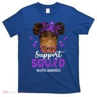 Supportsquad Afro Messy Bun Leopard Lupus Awareness Meaningful Gift T-Shirt thumb 0