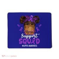 Supportsquad Afro Messy Bun Leopard Lupus Awareness Meaningful Gift Mousepad thumb 0