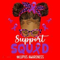 Supportsquad Afro Messy Bun Leopard Lupus Awareness Meaningful Gift Santa Hat thumb 1
