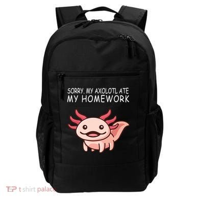 School Axolotl My Axolotl Ate My Homework Cute Axolotl Backpack