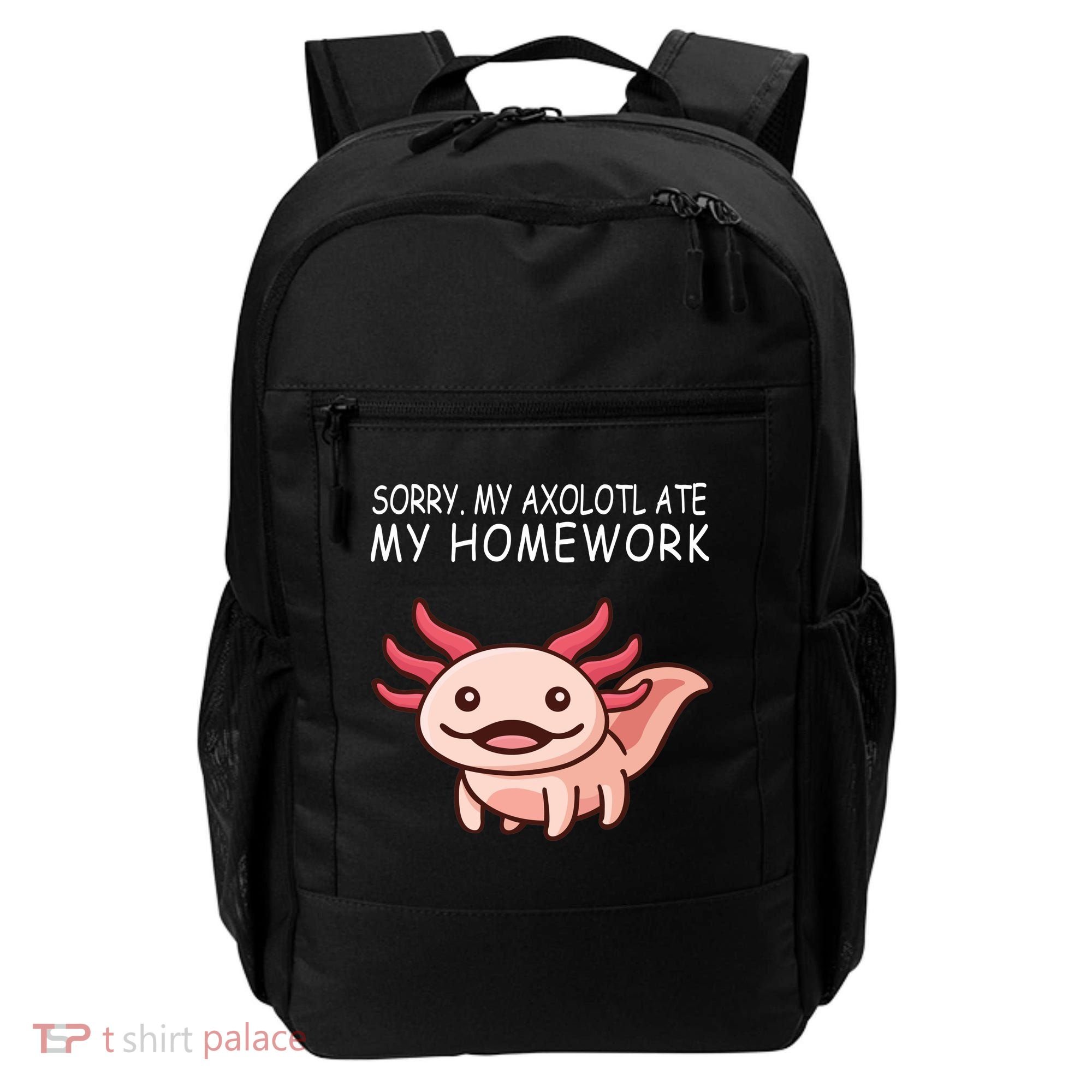 School Axolotl My Axolotl Ate My Homework Cute Axolotl Backpack