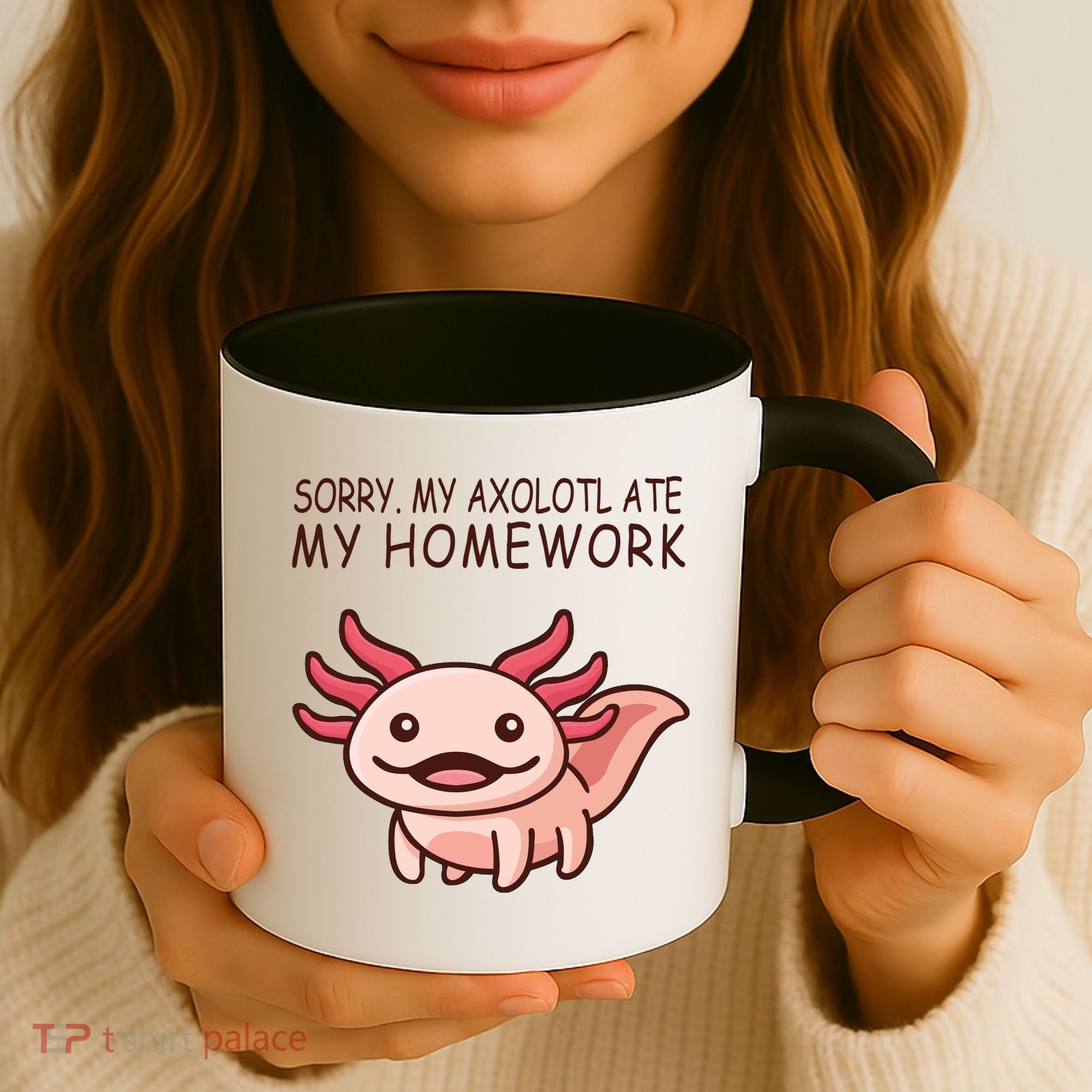 School Axolotl My Axolotl Ate My Homework Cute Axolotl Coffee Mug